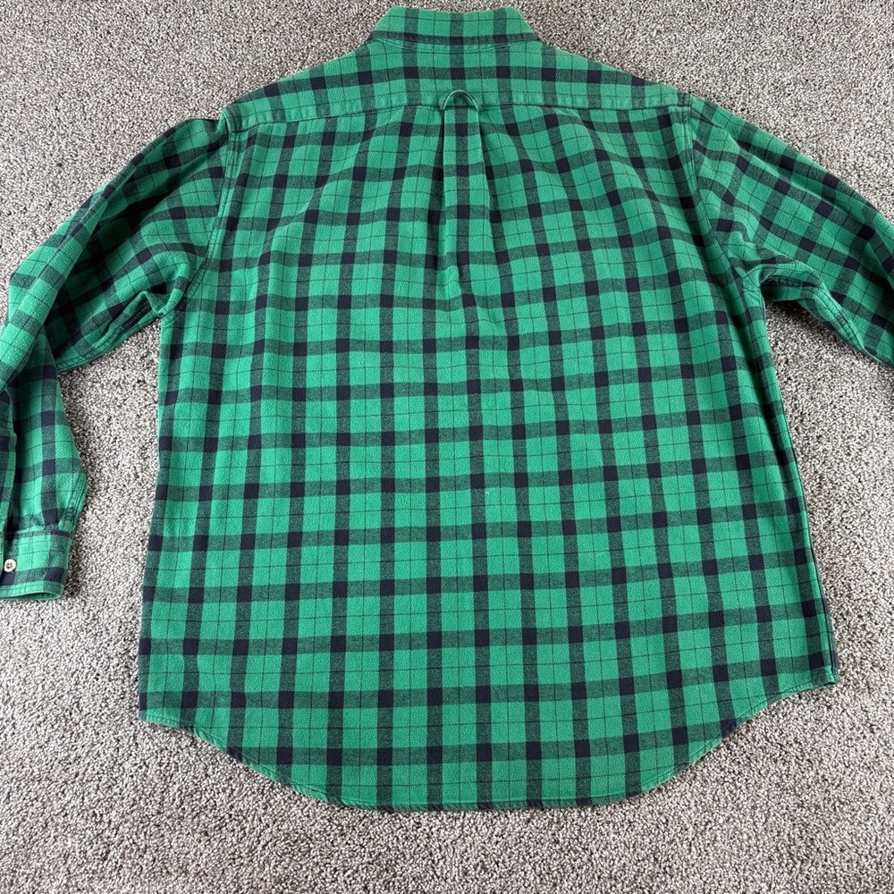 CC Filson 850 Shirt X-Large  Green Plaid Flannel Heavy Cotton Fishing Guide - Picture 3 of 10